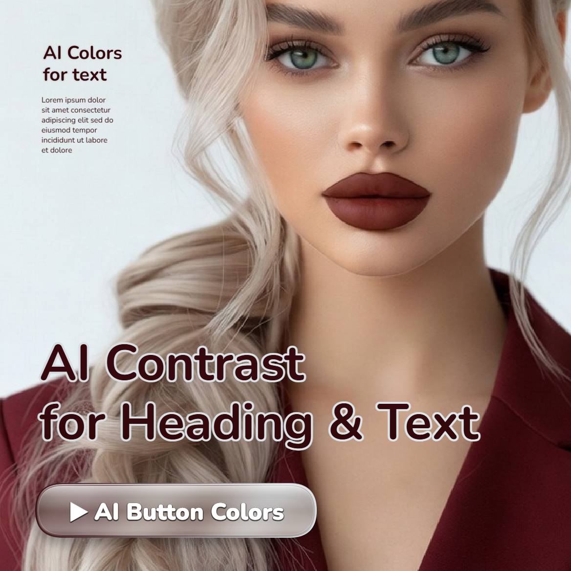 Auto text color contrast