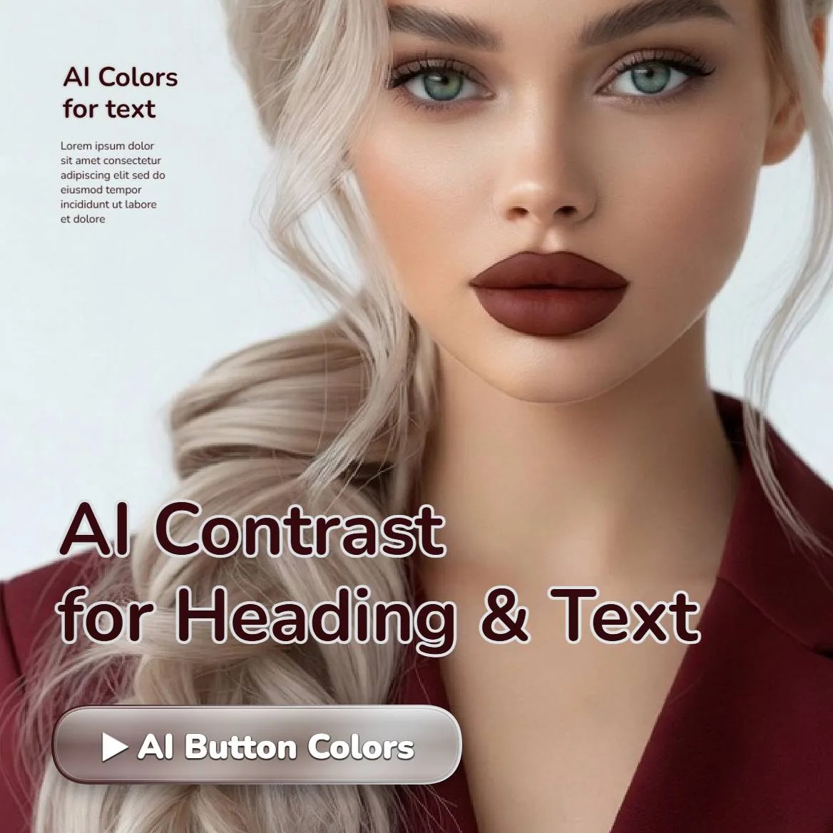 Auto text color contrast