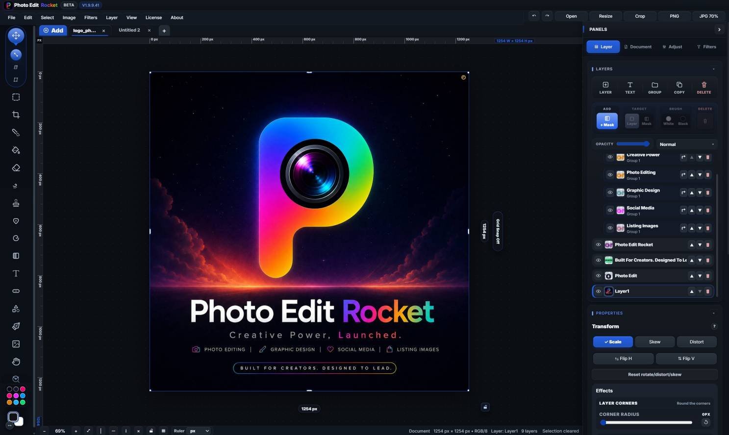 The full editor